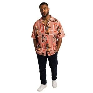 Rare Vtg 90s Homies Seals Unlimited Button Up AOP Shirt MC Droopy Streetwear XL